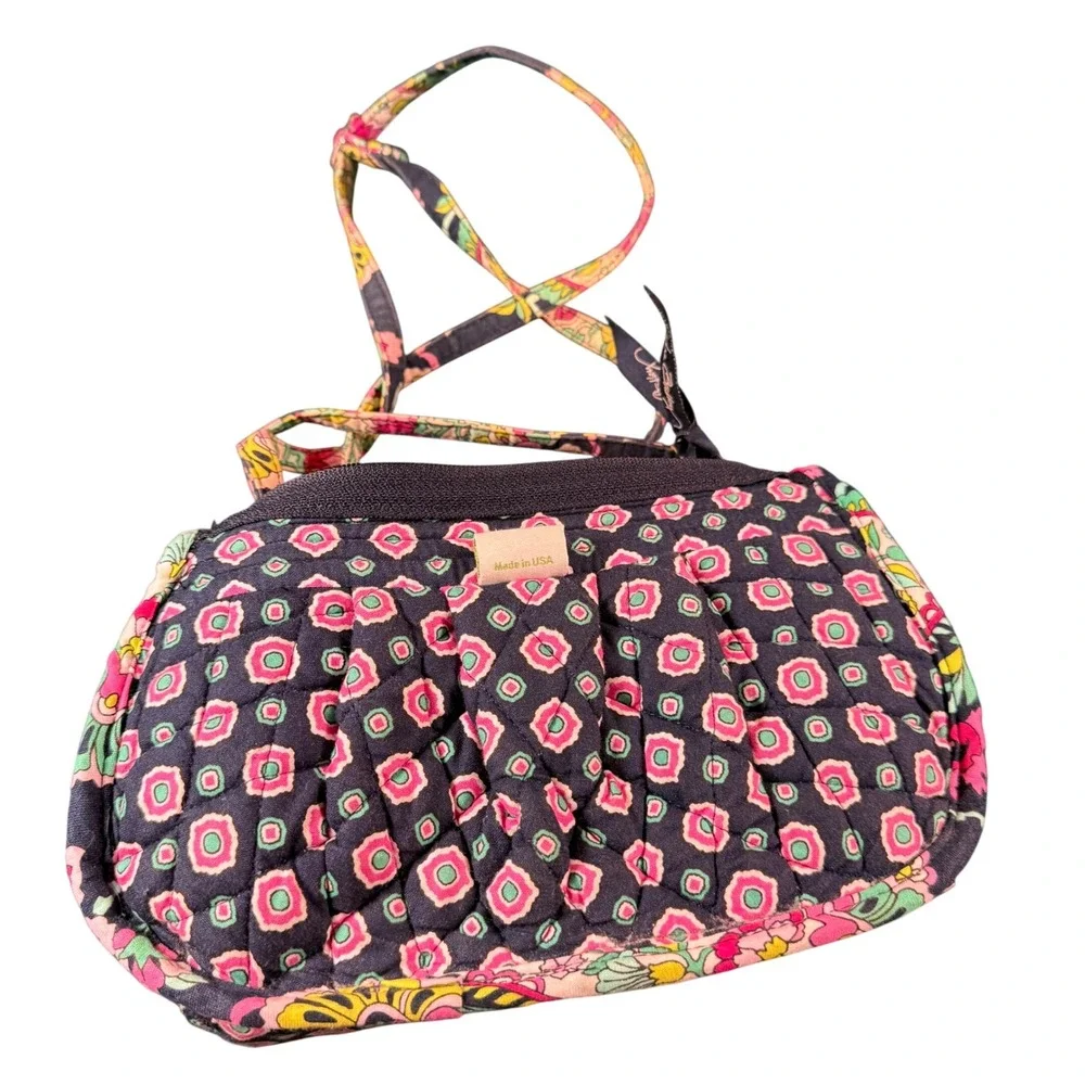 Vera Bradley Java‎ Blue Quilted Mini Shoulder Bag Small Retired Java Blue print